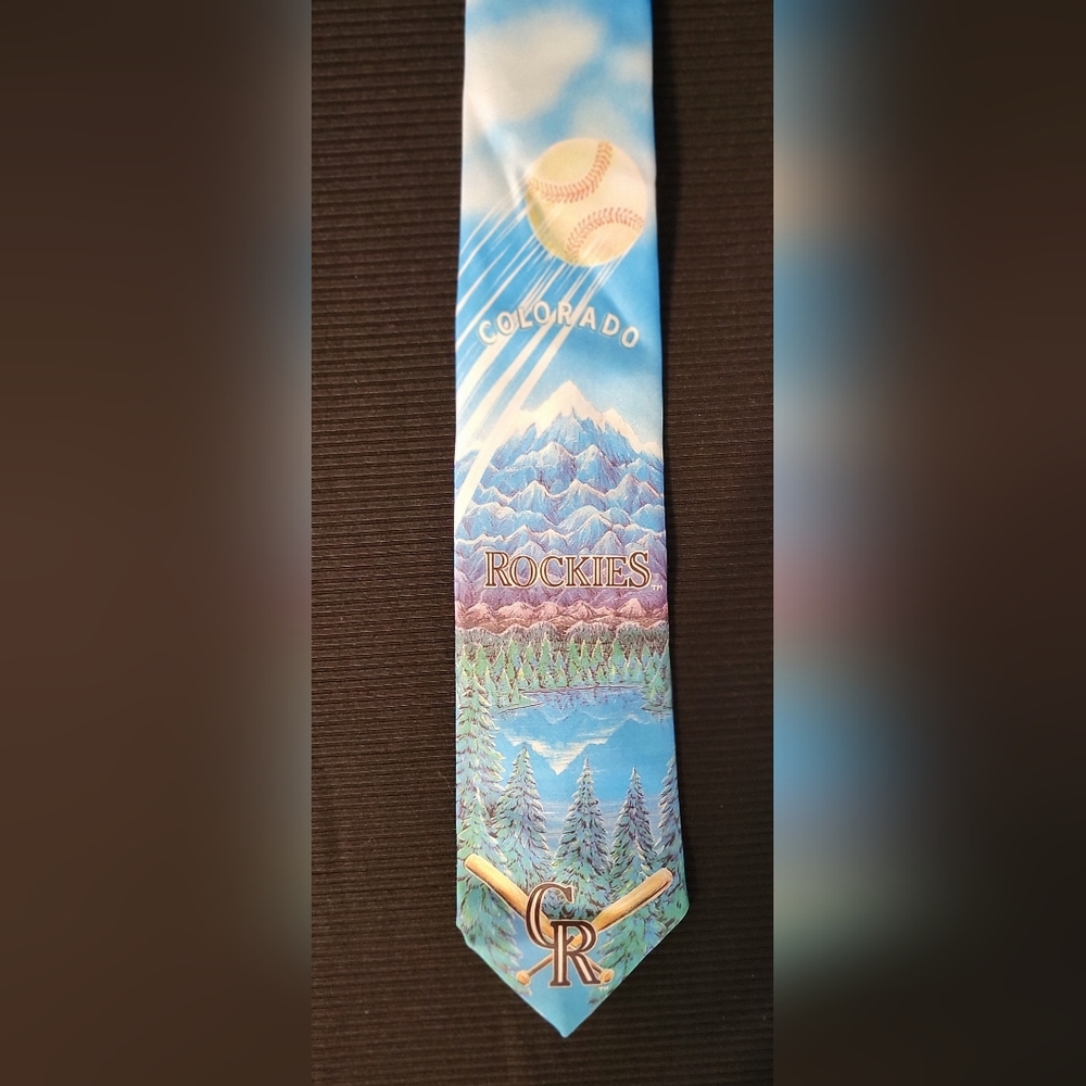 Colorado Rockies Ralph Marlin Scenic Tie 1991